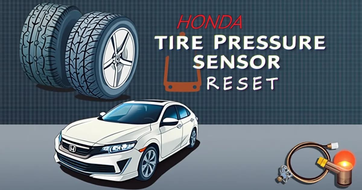 Honda Tire Pressure Sensor Reset